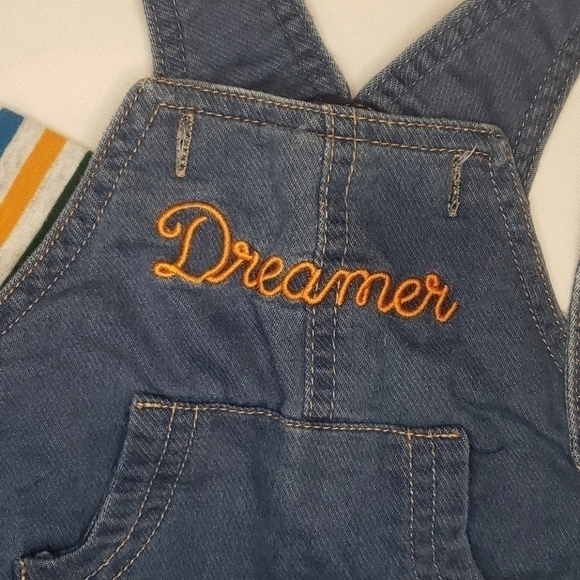 5/$30 CAT & JACK Lined Overall Set - Picture 3 of 9